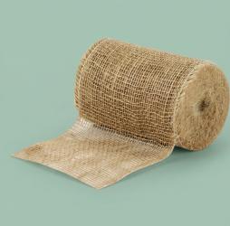 Jute bruiloft tafelloper 15 cm x 25 meter